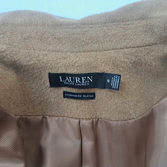 Lauren Ralph Lauren Belted Wool & Cashmere Blend Wrap Coat Size 16 - Picture 8 of 16